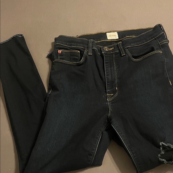 Hudson Jeans  Barbara High Waist Dark Blue Skinny Jeans size 30 - Picture 1 of 8